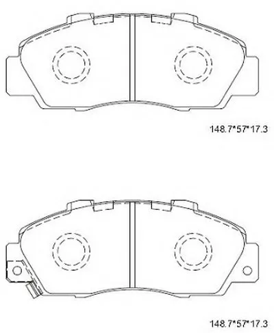 Комплект тормозных колодок, дисковый тормоз ASIMCO купить