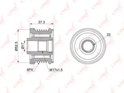 Механизм свободного хода генератора LYNXauto купить