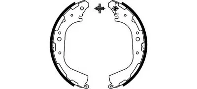 Комплект тормозных колодок HELLA купить