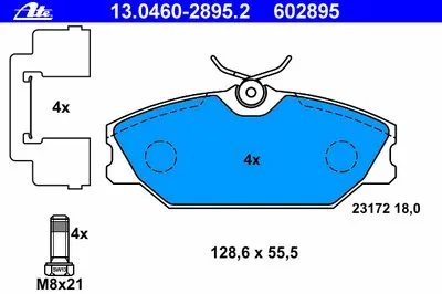 Комплект тормозных колодок, дисковый тормоз ATE купить