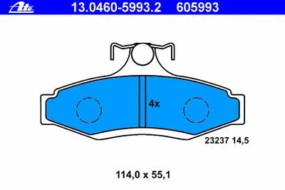 Комплект тормозных колодок, дисковый тормоз ATE купить
