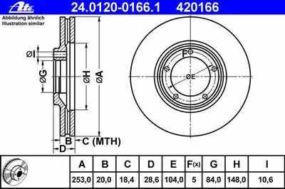 Тормозной диск ATE купить