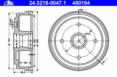 Тормозной барабан ATE купить
