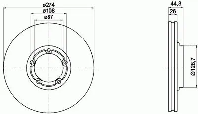 Тормозной диск TEXTAR купить