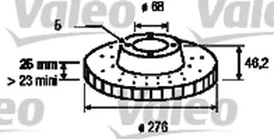 Тормозной диск VALEO купить