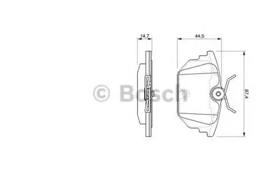 Комплект тормозных колодок, дисковый тормоз BOSCH купить