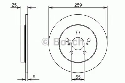 Тормозной диск BOSCH купить