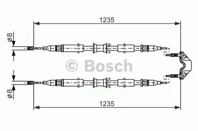 Трос, стояночная тормозная система BOSCH купить