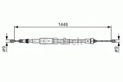 Трос, стояночная тормозная система BOSCH купить
