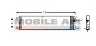 Конденсатор, кондиционер VAN WEZEL купить