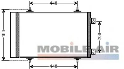Конденсатор, кондиционер VAN WEZEL купить