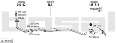 Система выпуска ОГ BOSAL купить