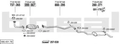 Система выпуска ОГ BOSAL купить