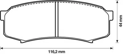 Комплект тормозных колодок, дисковый тормоз JURID купить