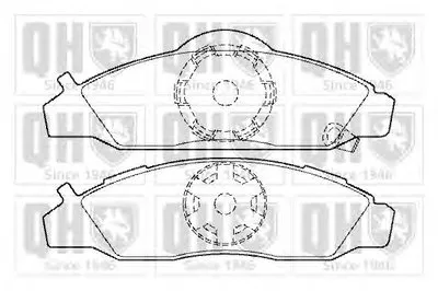 Комплект тормозных колодок, дисковый тормоз QUINTON HAZELL купить