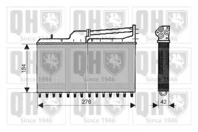 Теплообменник, отопление салона QUINTON HAZELL купить