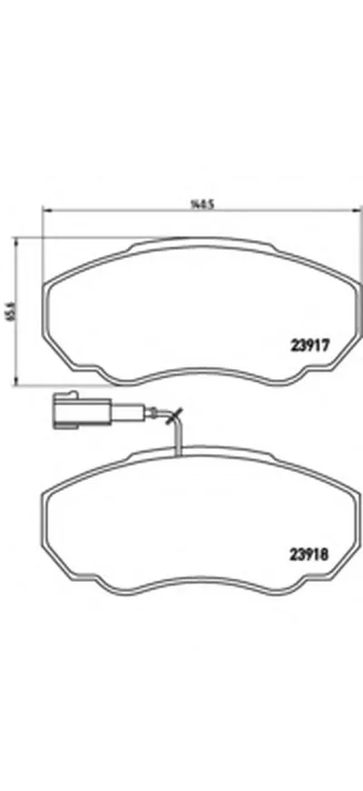 Комплект тормозных колодок, дисковый тормоз BREMBO купить