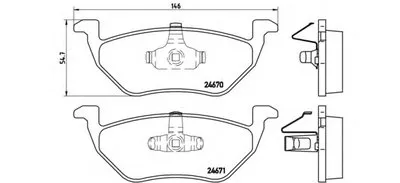Комплект тормозных колодок, дисковый тормоз BREMBO купить