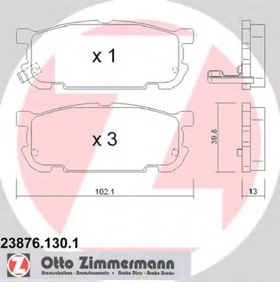 Комплект тормозных колодок, дисковый тормоз ZIMMERMANN купить