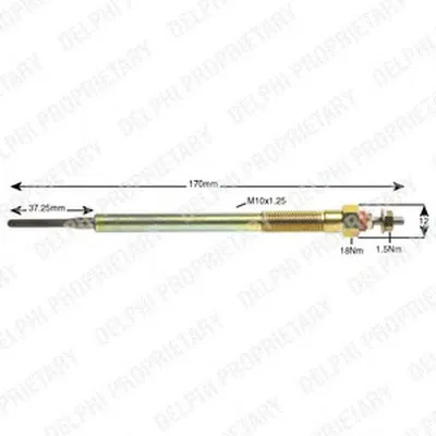 Свеча накаливания DELPHI купить