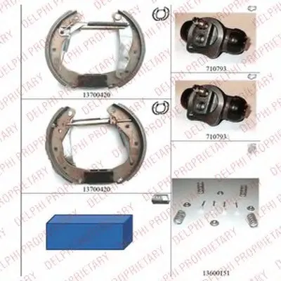 Комплект тормозных колодок DELPHI купить