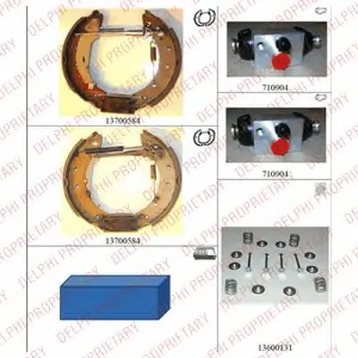 Комплект тормозных колодок DELPHI купить