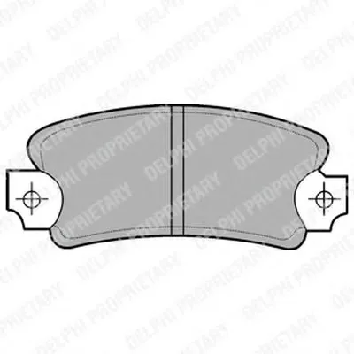 Комплект тормозных колодок, дисковый тормоз DELPHI купить