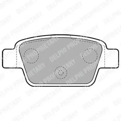 Комплект тормозных колодок, дисковый тормоз DELPHI купить