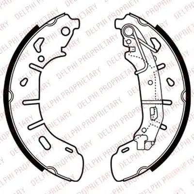 Комплект тормозных колодок DELPHI купить