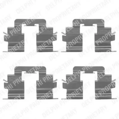 Комплектующие, колодки дискового тормоза DELPHI купить