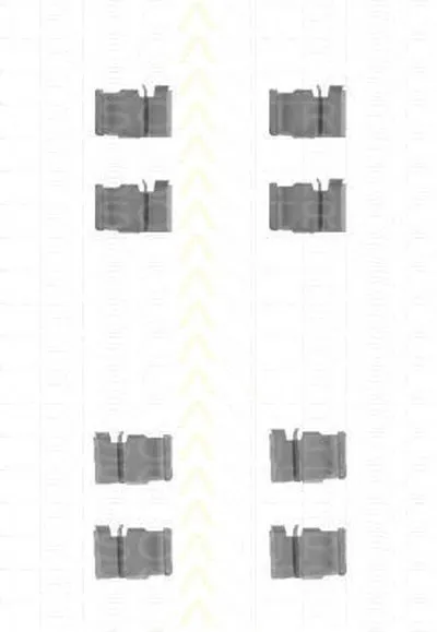 Комплектующие, колодки дискового тормоза TRISCAN купить