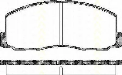 Комплект тормозных колодок, дисковый тормоз TRISCAN купить