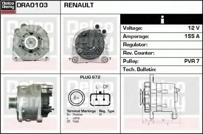 Генератор Remanufactured REMY (Light Duty) DELCO REMY купить
