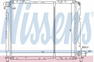 Радиатор, охлаждение двигателя NISSENS купить