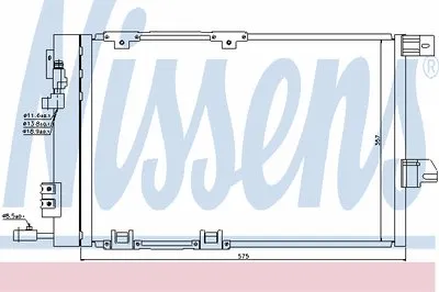 Конденсатор, кондиционер NISSENS купить