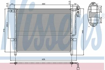 Конденсатор, кондиционер NISSENS купить