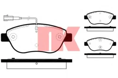 Комплект тормозных колодок, дисковый тормоз NK купить