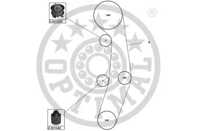 Комплект ремня ГРМ OPTIMAL купить