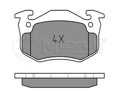 Комплект тормозных колодок, дисковый тормоз MEYLE купить