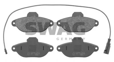 Комплект тормозных колодок, дисковый тормоз SWAG купить