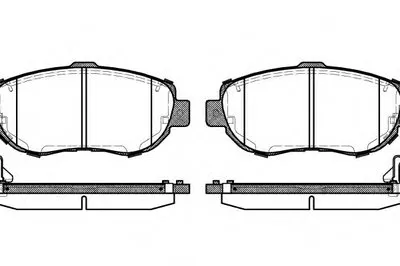 Комплект тормозных колодок, дисковый тормоз REMSA купить
