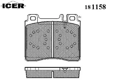 Комплект тормозных колодок, дисковый тормоз ICER купить