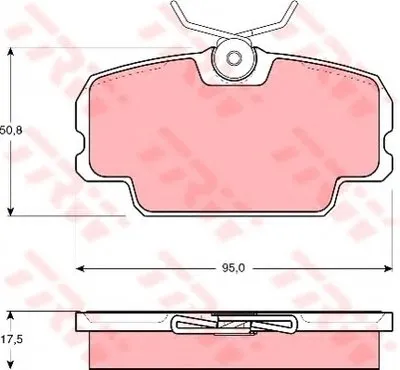 Комплект тормозных колодок, дисковый тормоз TRW купить