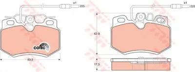 Комплект тормозных колодок, дисковый тормоз COTEC TRW купить