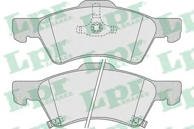 Комплект тормозных колодок, дисковый тормоз LPR купить
