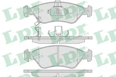Комплект тормозных колодок, дисковый тормоз LPR купить
