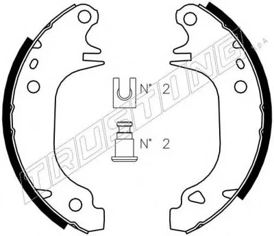 Комплект тормозных колодок TRUSTING купить