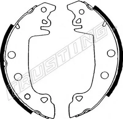 Комплект тормозных колодок REPARATION KIT TRUSTING купить