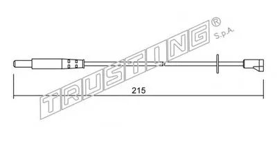 Сигнализатор, износ тормозных колодок TRUSTING купить