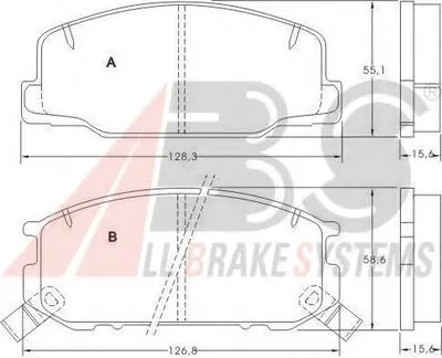 Комплект тормозных колодок, дисковый тормоз A.B.S. купить